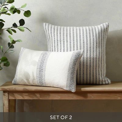 Coastal Striped Navy Cushion Bundle
