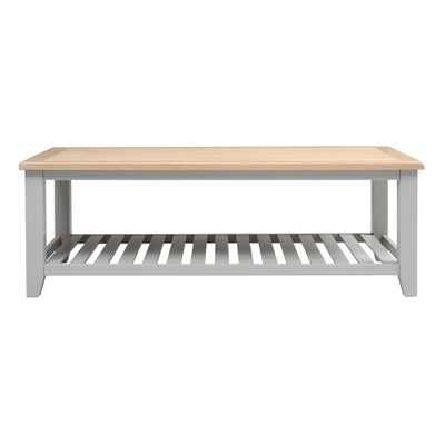 Large Slatted Coffee Table