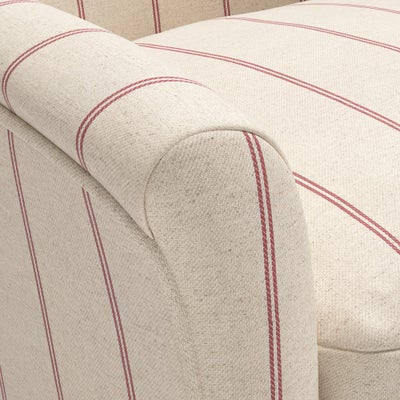 Armchair - Raspberry - Compton Stripe