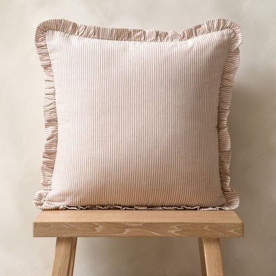 Country Ruffles Pale Rose Cushion