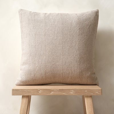 Herringbone Woven Cushion Natural