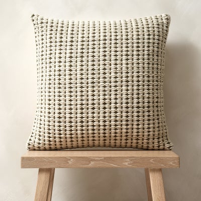 Textured Cotton Weave Cushion Fir