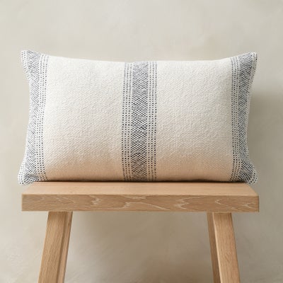 Digby Woven Navy Stripe Cushion
