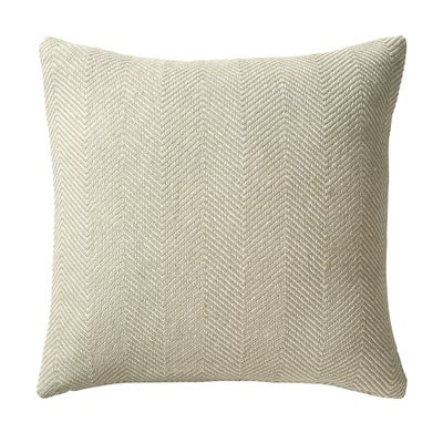 Herringbone Woven Cushion Soft Green