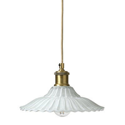 Mia Scalloped Glass Ceiling Pendant