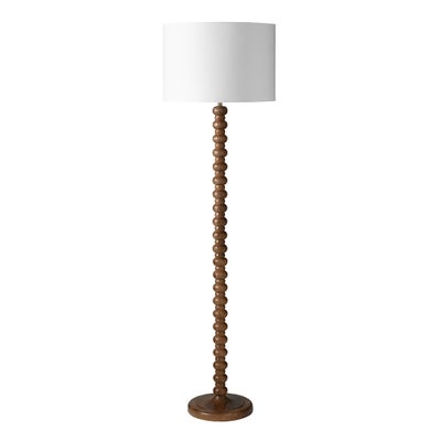 Bobbin Mango Wood Floor Lamp