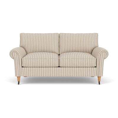 Large 2 Seater Sofa - Sage - Kingham Stripe