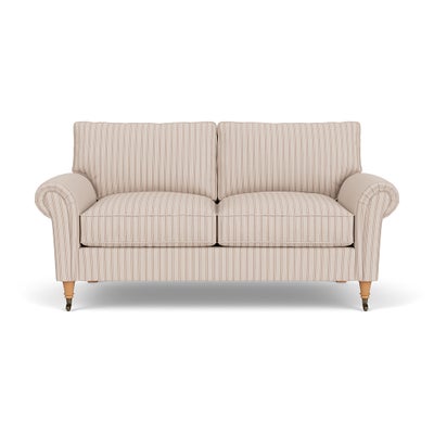 Large 2 Seater Sofa - Flax - Kingham Stripe