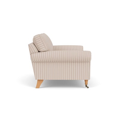 Large 2 Seater Sofa - Flax - Kingham Stripe