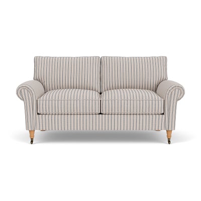 Large 2 Seater Sofa - Indigo - Kingham Stripe