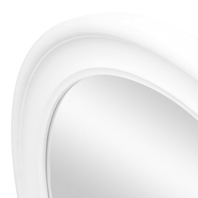 Warm White Round Mirror