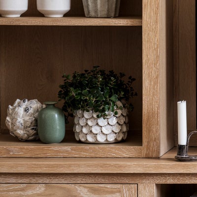 Dot Sculptural Vase - White