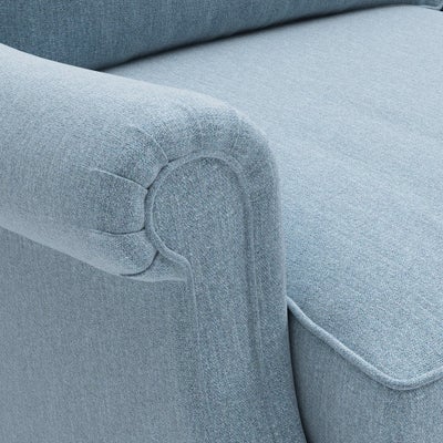 3 Seater - Teal marl - Rustic weave