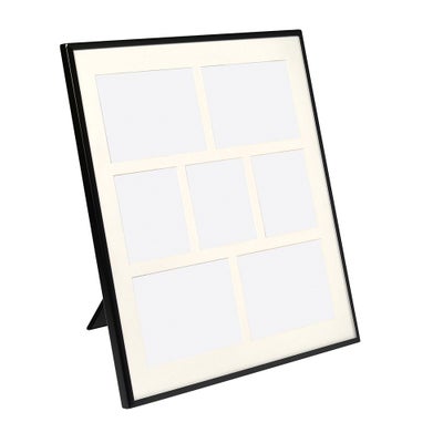 Fine Black Metal 7 Aperture Photo Frame