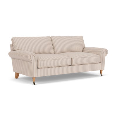 3 Seater - Flax - Kingham Stripe