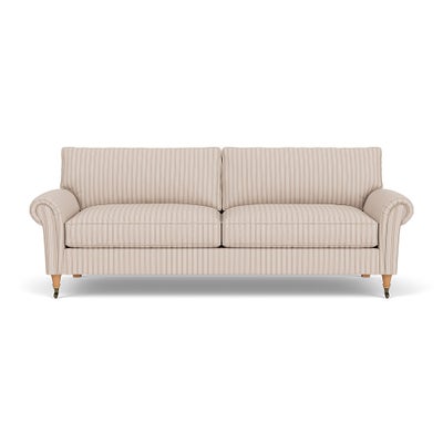 4 Seater - Flax - Kingham Stripe