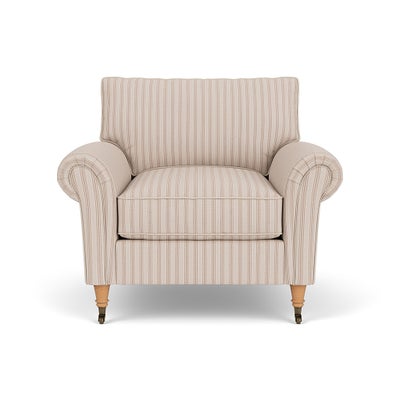 Armchair - Flax - Kingham Stripe