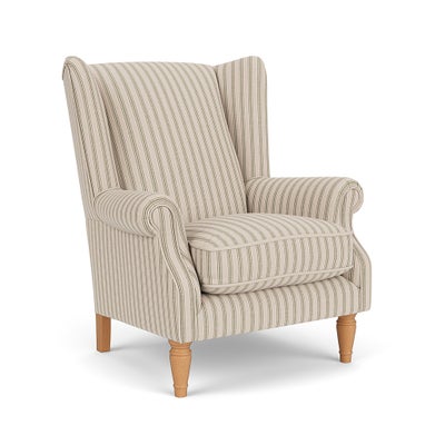 Armchair - Flax - Kingham Stripe