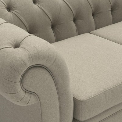 Large 2 Seater - Mid Grey - House Linen Mix