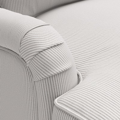 Armchair - Grey - Broadway Stripe