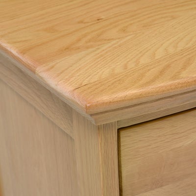 Wide 3 Drawer Bedside Table