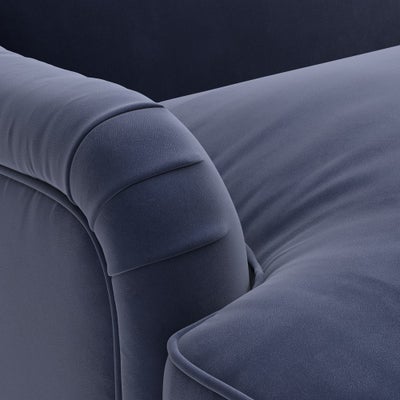2 Seater - Deep blue - Matt Velvet