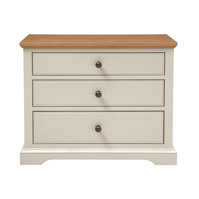 Large 3 Drawer Bedside Table