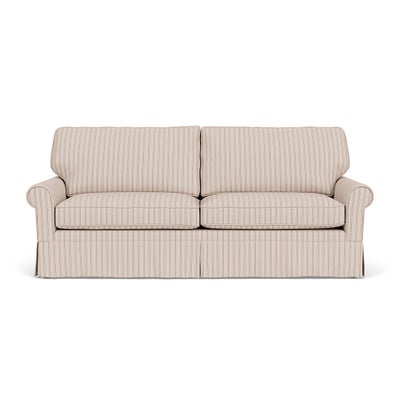 4 Seater Sofa - Flax - Kingham Stripe
