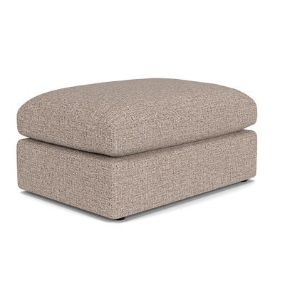 Foot Stool - Natural Mix - Textured Weave