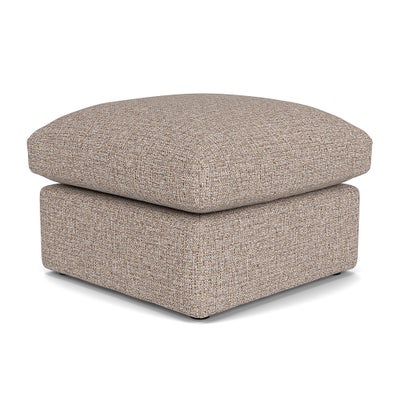 Foot Stool - Natural Mix - Textured Weave