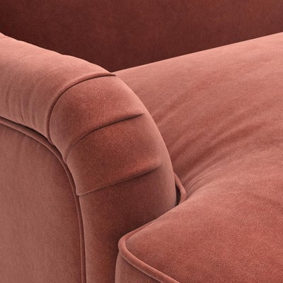Armchair - Brick - Matt Velvet