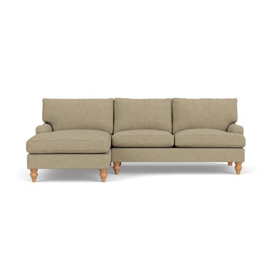 Chaise Large Left Hand - Green Marl - House Weave