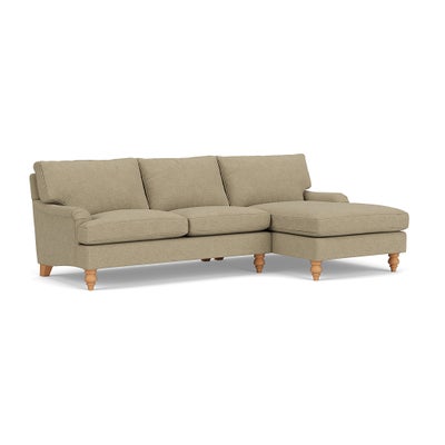 Chaise Large Right Hand - Green Marl - House Weave