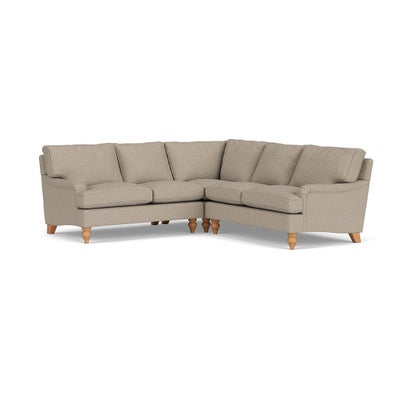 Corner Sofa - Natural - Herringbone Weave