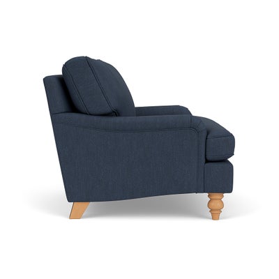 Love Seat - Indigo - Luxury Italian Linen