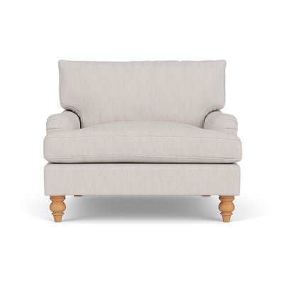 Love Seat - Soft White - Luxury Italian Linen