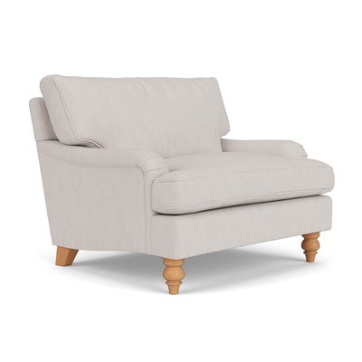 Love Seat - Soft White - Luxury Italian Linen