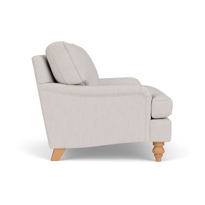 Love Seat - Soft White - Luxury Italian Linen