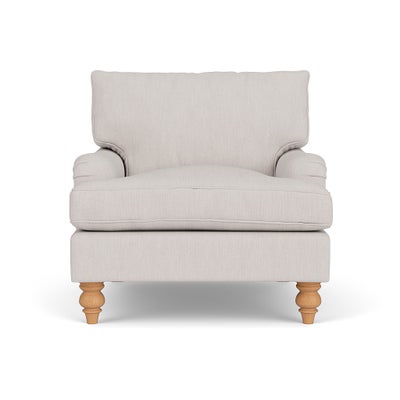 Armchair - Soft White - Luxury Italian Linen