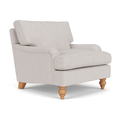 Armchair - Soft White - Luxury Italian Linen