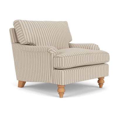 Armchair - Sage - Kingham Stripe
