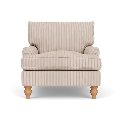 Armchair - Flax - Kingham Stripe