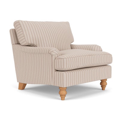Armchair - Flax - Kingham Stripe