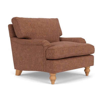 Armchair - Brick Marl - Aquaclean Oxford