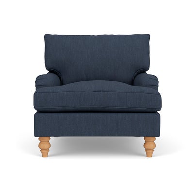 Armchair - Indigo - Luxury Italian Linen