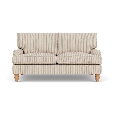 Large 2 Seater Sofa - Sage - Kingham Stripe
