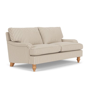 Large 2 Seater Sofa - Sage - Kingham Stripe