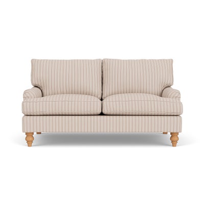 Large 2 Seater Sofa - Flax - Kingham Stripe