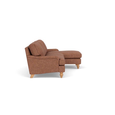 Chaise Large Right Hand - Brick Marl - Aquaclean Oxford