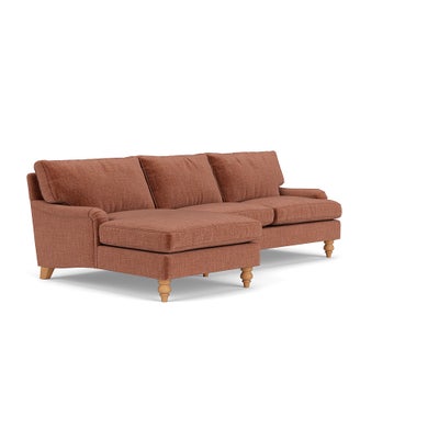 Chaise Large Left Hand - Cinnamon - Eco Chenille